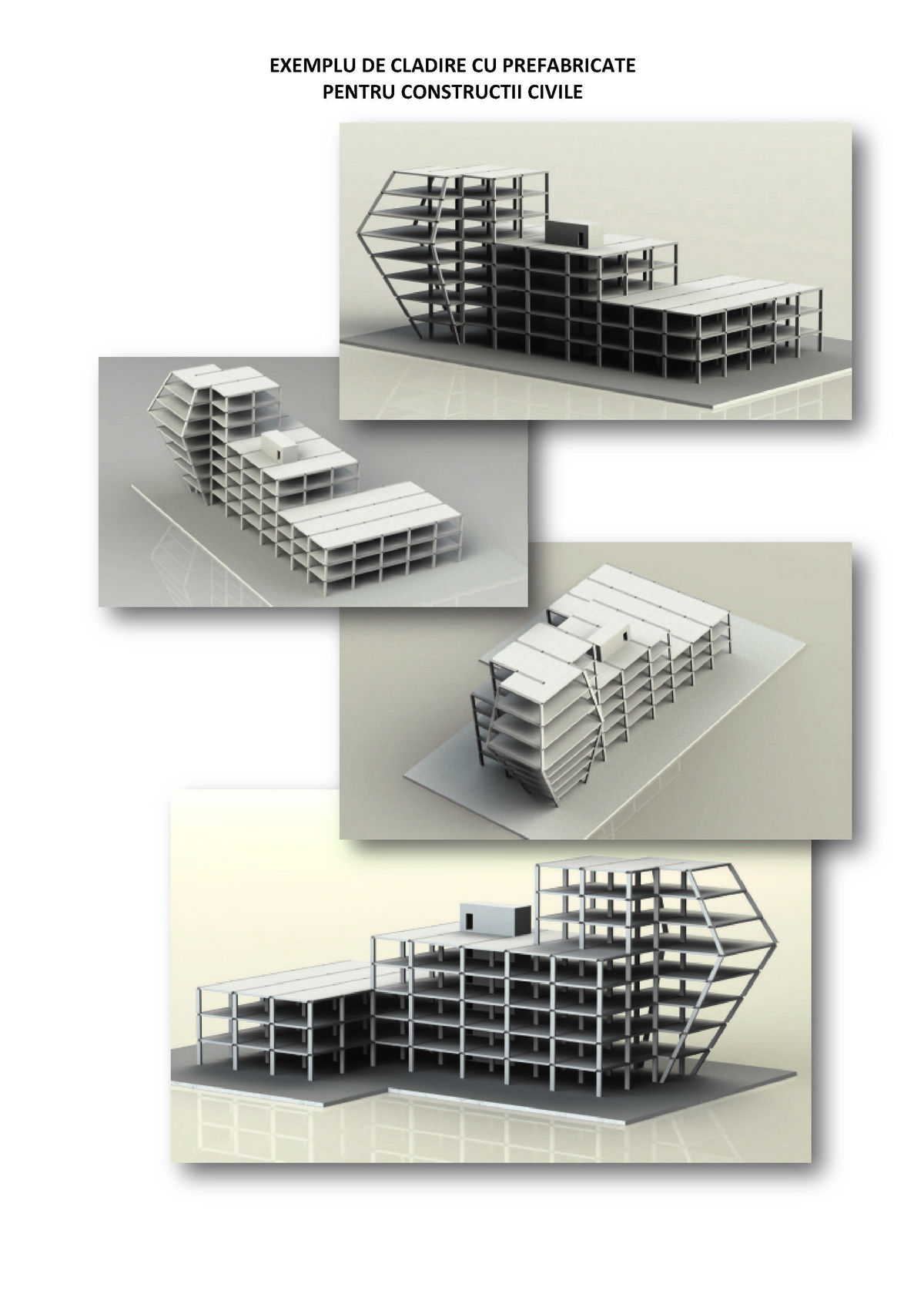 Exemplu de cladire cu prefabricate pentru constructii civile
